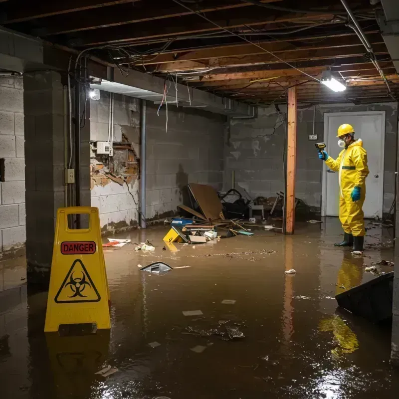 Flooded Basement Electrical Hazard in Doniphan County, KS Property